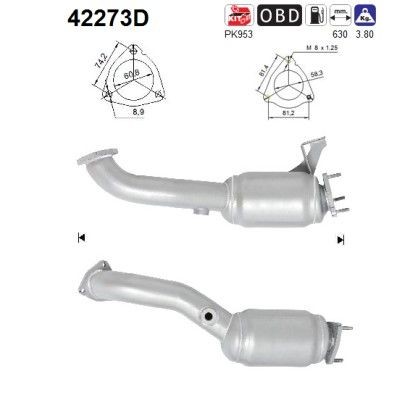 AS Katalysator Artikelnummer: 42273D kaufen