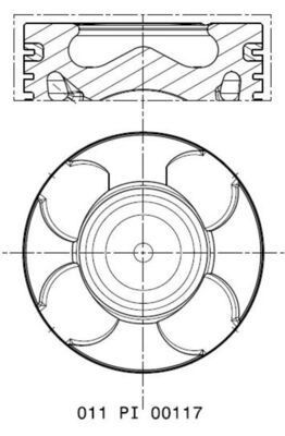 MAHLE ORIGINAL Stempel Varenummer: 011 PI 00117 000 billige