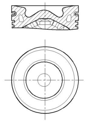 MAHLE ORIGINAL Pistone motore Numero articolo: 013 PI 00155 000 poco costoso