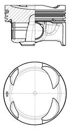 KOLBENSCHMIDT Piston Article number: 41108600 cheaply