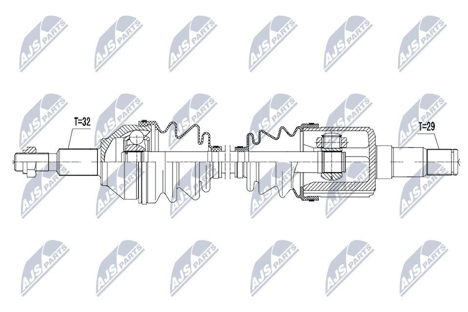 NTY Drive shaft Article number: NPW-CH-034 cheaply