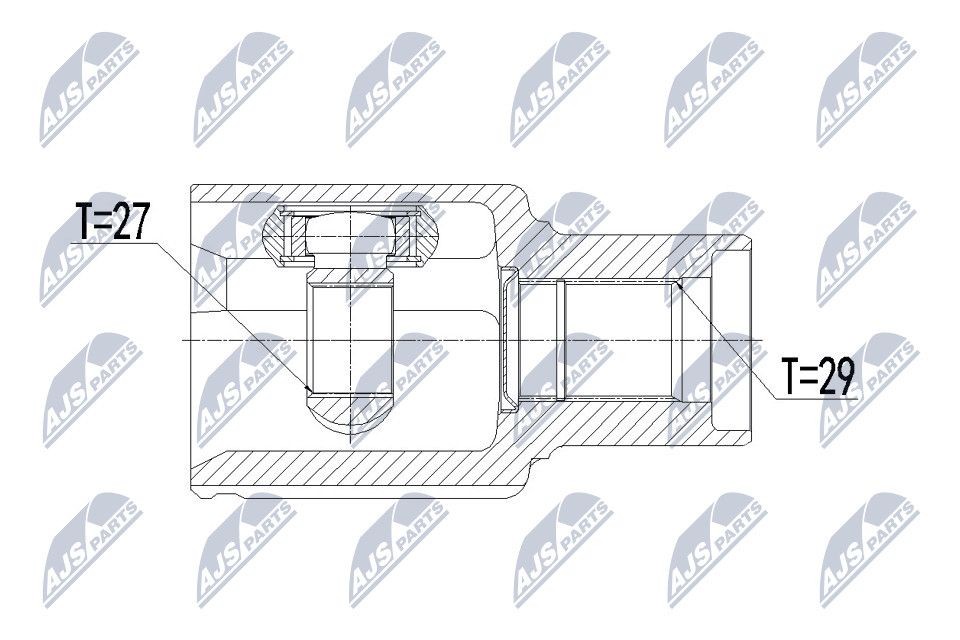 NTY Joint kit, drive shaft Article number: NPW-FR-089 cheaply