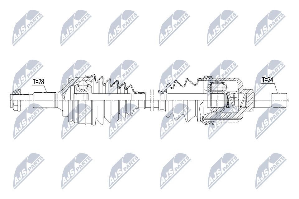 NTY Drive shaft Article number: NPW-PE-023 cheaply