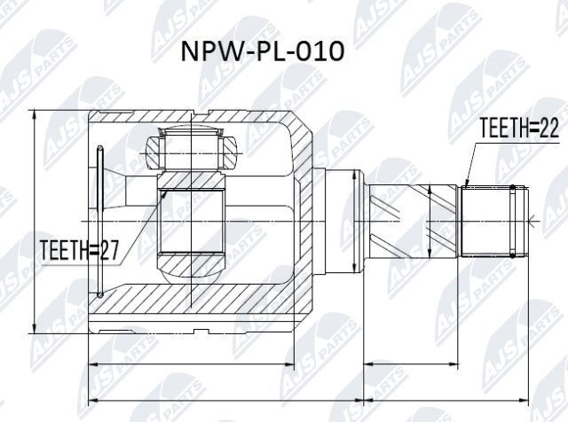 NTY Joint kit, drive shaft Article number: NPW-PL-010 cheaply