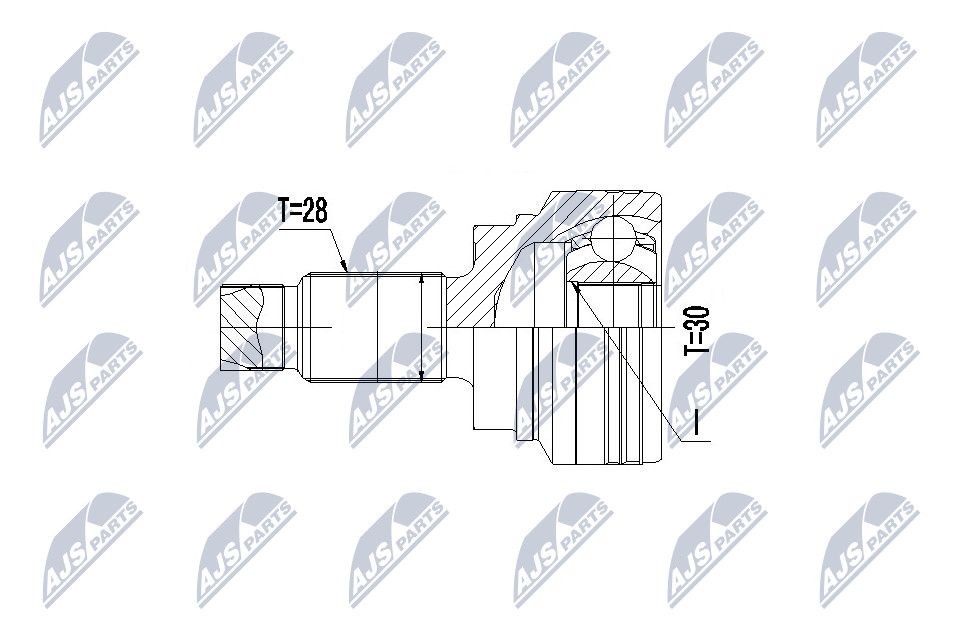 NTY Joint kit, drive shaft Article number: NPZ-BM-013 cheaply