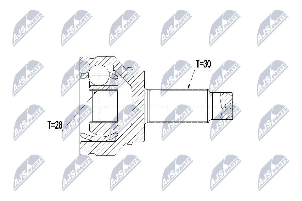 NTY Joint kit, drive shaft Article number: NPZ-BM-016 cheaply