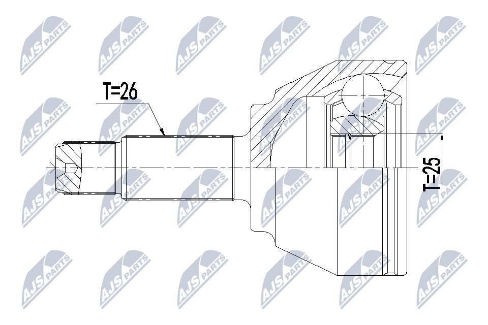NTY Joint kit, drive shaft Article number: NPZ-BM-018 cheaply