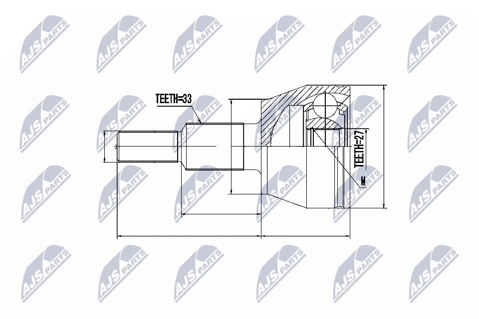 NTY Joint kit, drive shaft Article number: NPZ-CH-018 cheaply