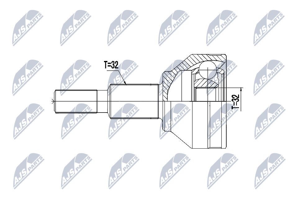 NTY Joint kit, drive shaft Article number: NPZ-CH-029 cheaply