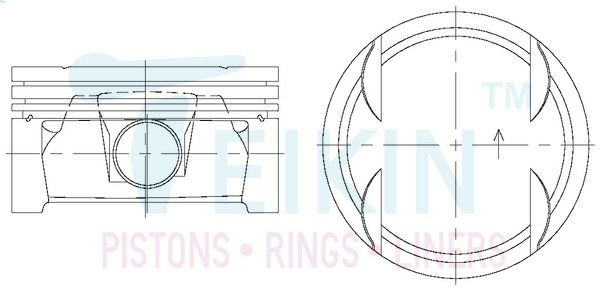 TEIKIN Piston Set Article number: 29605.STD cheaply