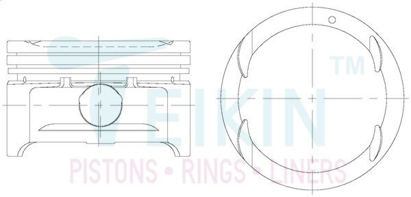 TEIKIN Piston Set Article number: 30105.STD cheaply