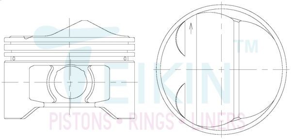 TEIKIN Piston Set Article number: 31118.050 cheaply