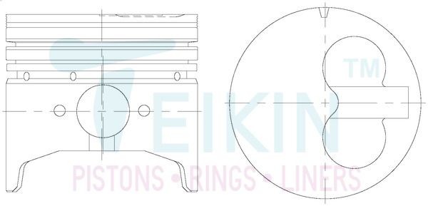 TEIKIN Piston Set Article number: 32120.050 cheaply