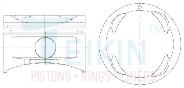 TEIKIN Piston Set Article number: 32147.050 cheaply