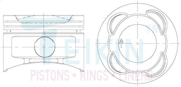 TEIKIN Piston Set Article number: 32605.STD cheaply