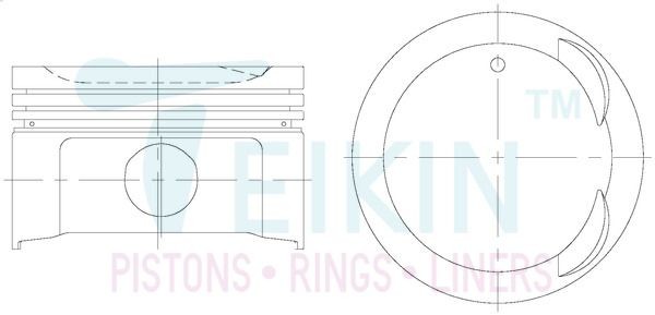 TEIKIN Piston Set Article number: 32607.STD cheaply