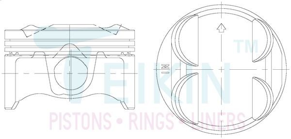 TEIKIN Piston Set Article number: 38188.050 cheaply
