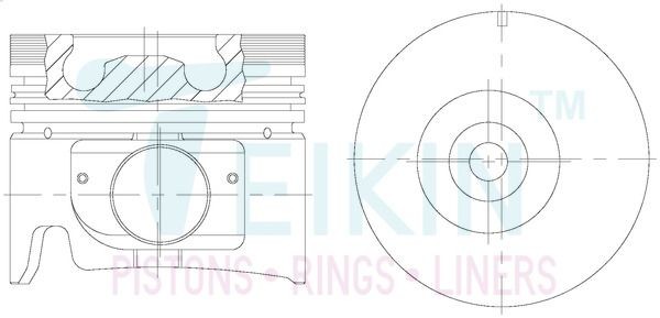 TEIKIN Piston Set Article number: 39181.STD cheaply
