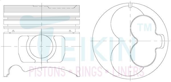 TEIKIN Piston Set Article number: 39609A.STD cheaply