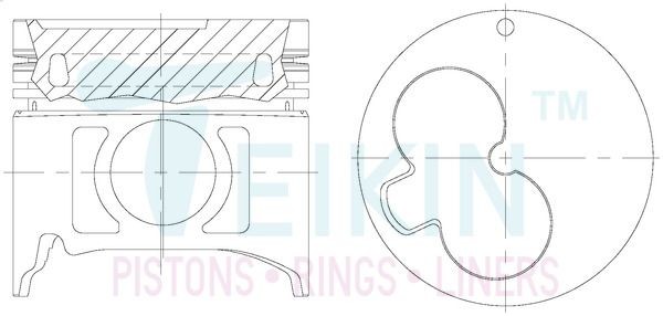 TEIKIN Piston Set Article number: 39669AG.050 cheaply
