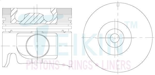 TEIKIN Piston Set Article number: 39672A.STD cheaply