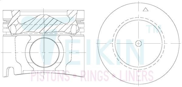 TEIKIN Piston Set Article number: 39674AG.STD cheaply