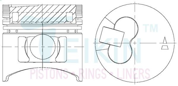 TEIKIN Piston Set Article number: 43242AG.STD cheaply