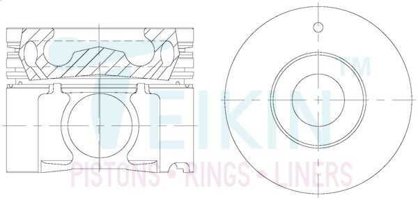 TEIKIN Piston Set Article number: 44673AG.STD cheaply