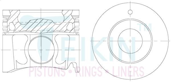 TEIKIN Piston Set Article number: 44678AG.050 cheaply