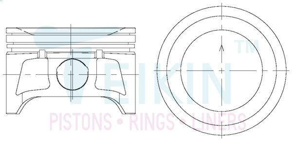 TEIKIN Piston Set Article number: 44682.050 cheaply