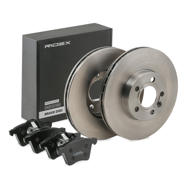 RIDEX Brake discs and pads set Article number: 3405B0484 cheaply