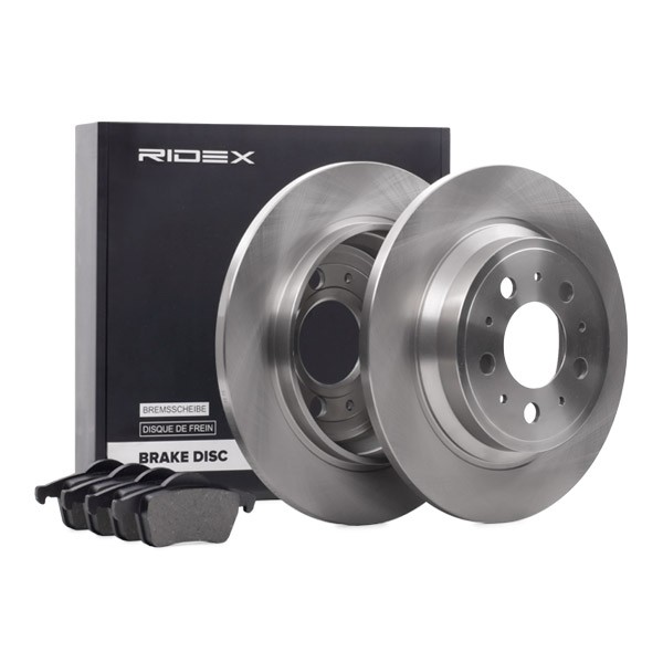 RIDEX Brake discs and pads set Article number: 3405B0486 cheaply