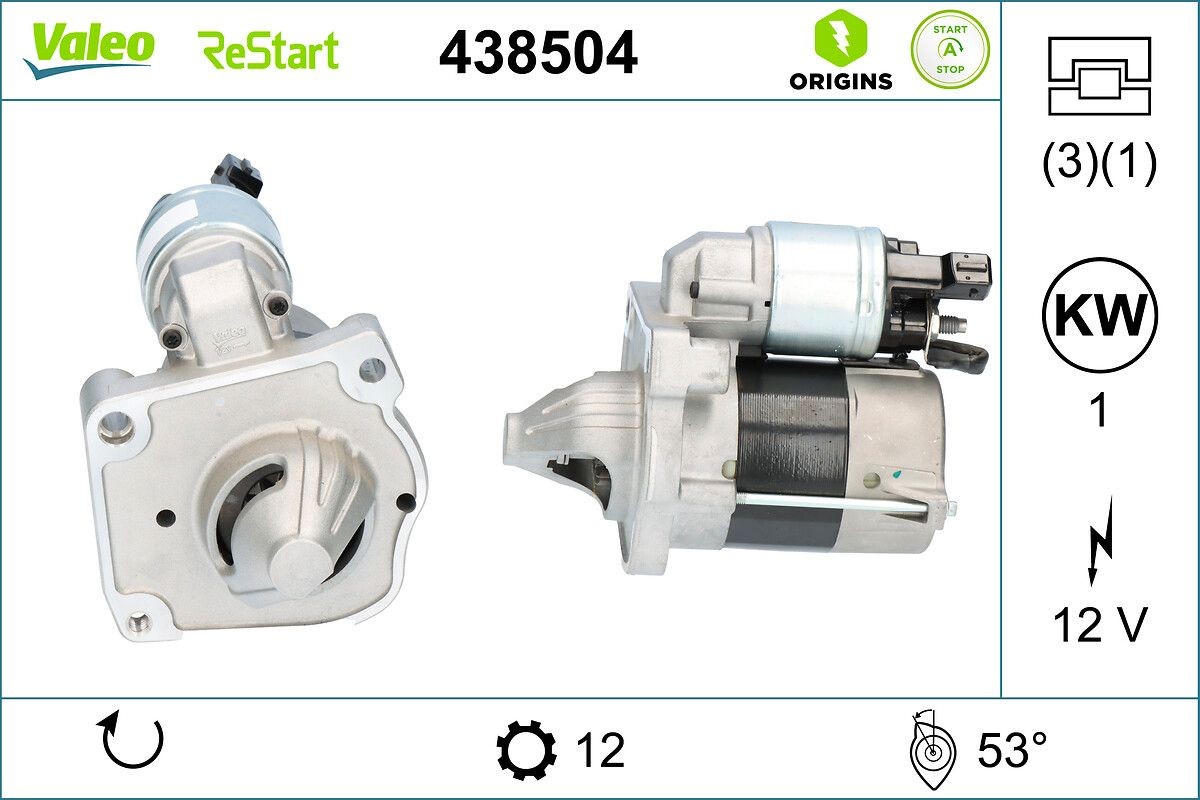 VALEO Starter Artikli number: 438504 soodsalt