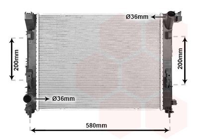 VAN WEZEL Engine radiator Article number: 13012714 cheaply