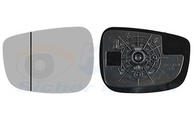 VAN WEZEL Mirror Glass, outside mirror Article number: 2791831 cheaply