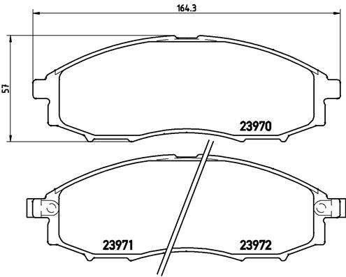 BREMBO Brake pad set Article number: P 56 049 cheaply