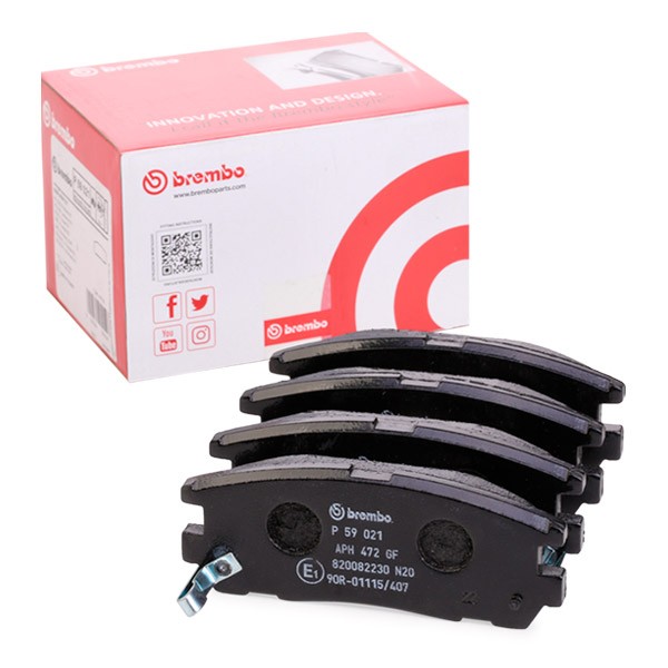 BREMBO Brake pad set Article number: P 59 021 cheaply