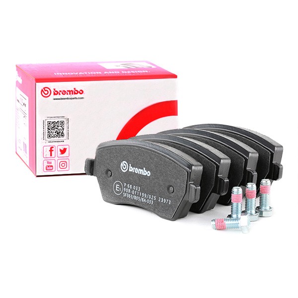 BREMBO Bremseklosser artikkelnummer: P 68 033 billig