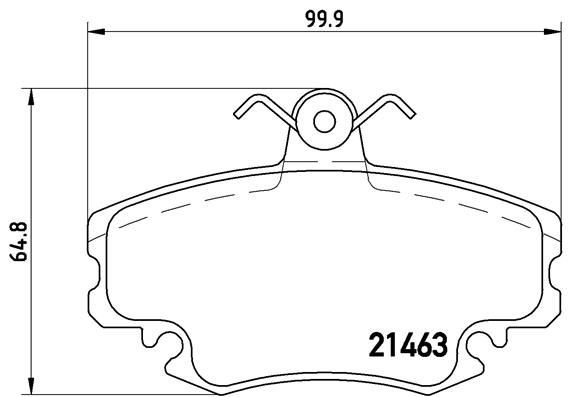 BREMBO Brake pad set Article number: P 68 038 cheaply