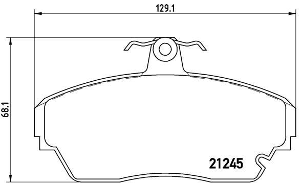 BREMBO Brake pad set Article number: P 82 001 cheaply