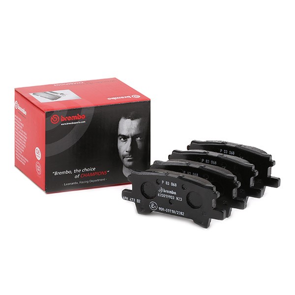 BREMBO Brake pad set Article number: P 83 068 cheaply
