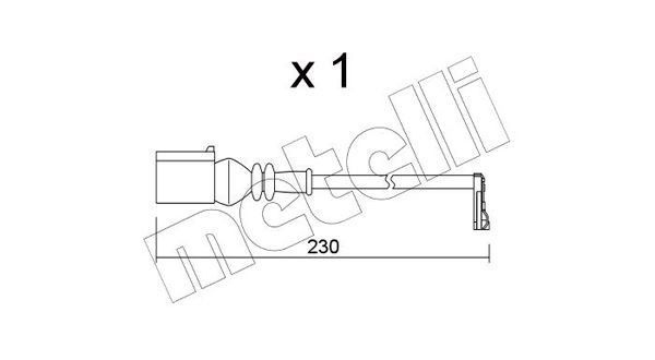 METELLI Brake pad wear sensor Article number: SU.364 cheaply