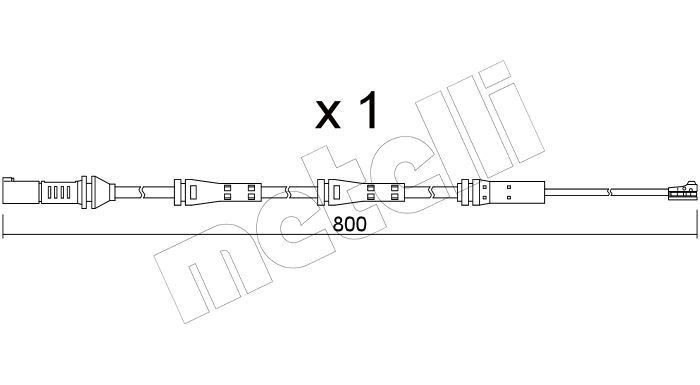 METELLI Brake pad wear sensor Article number: SU.379 cheaply