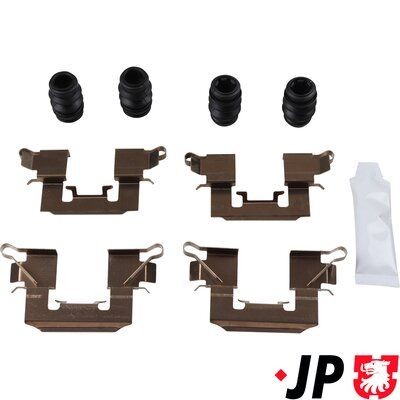 JP GROUP 1264004110 Set accesorii, placute frana CORSA 1.3 CDTI (08, 68) 95 CP motor diesel