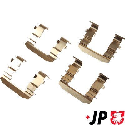 JP GROUP 3564003510 Lisakomplekt, ketaspiduriklotsid CORSA 1.3 CDTI (F08, F68) 70 HP Diisel 2009
