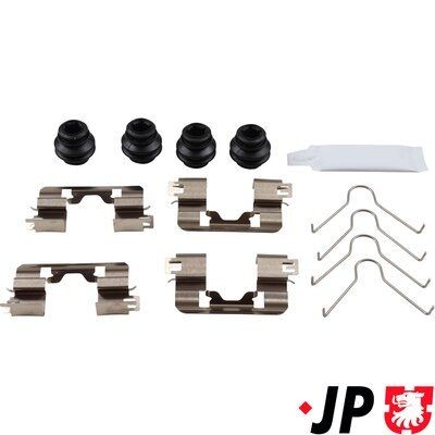 JP GROUP 3664003010 Lisakomplekt, ketaspiduriklotsid PICANTO 1.2 MPI 84 HP Bensiin