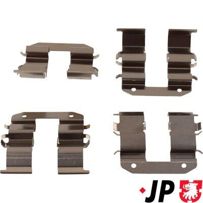 JP GROUP 3664003910 Σετ βοηθ. εξαρτημάτων, τακάκια φρένων VELOSTER 1.6 MPI 132 PS Βενζίνη 2017