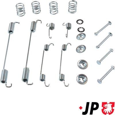 JP GROUP 4164004110 Lisakomplekt, Piduriklotsid SCUDO 2.0 JTD 109 HP Diisel 2006