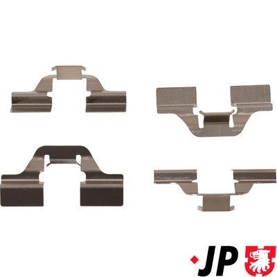 JP GROUP 4364003710 Lisakomplekt, ketaspiduriklotsid SCÉNIC 1.9 dTi 98 HP Diisel 2003