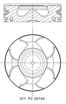 MAHLE ORIGINAL Stempel artikkelnummer: 011 PI 00104 002 billig